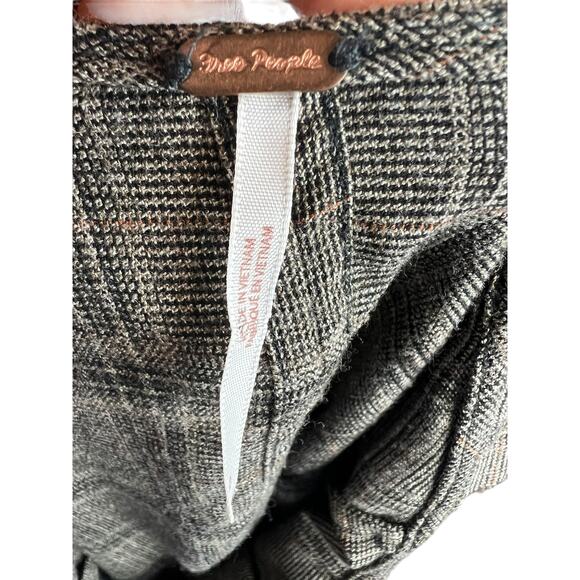 Free People plaid Jumper Vest Dress Tunic Twee Academia Retro 0 - Picture 10 of 12